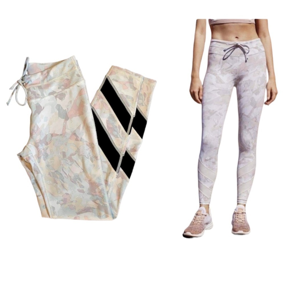 Free People FP Movement Daybreak grey pink  wash camo print leggings XS - Picture 16 of 16